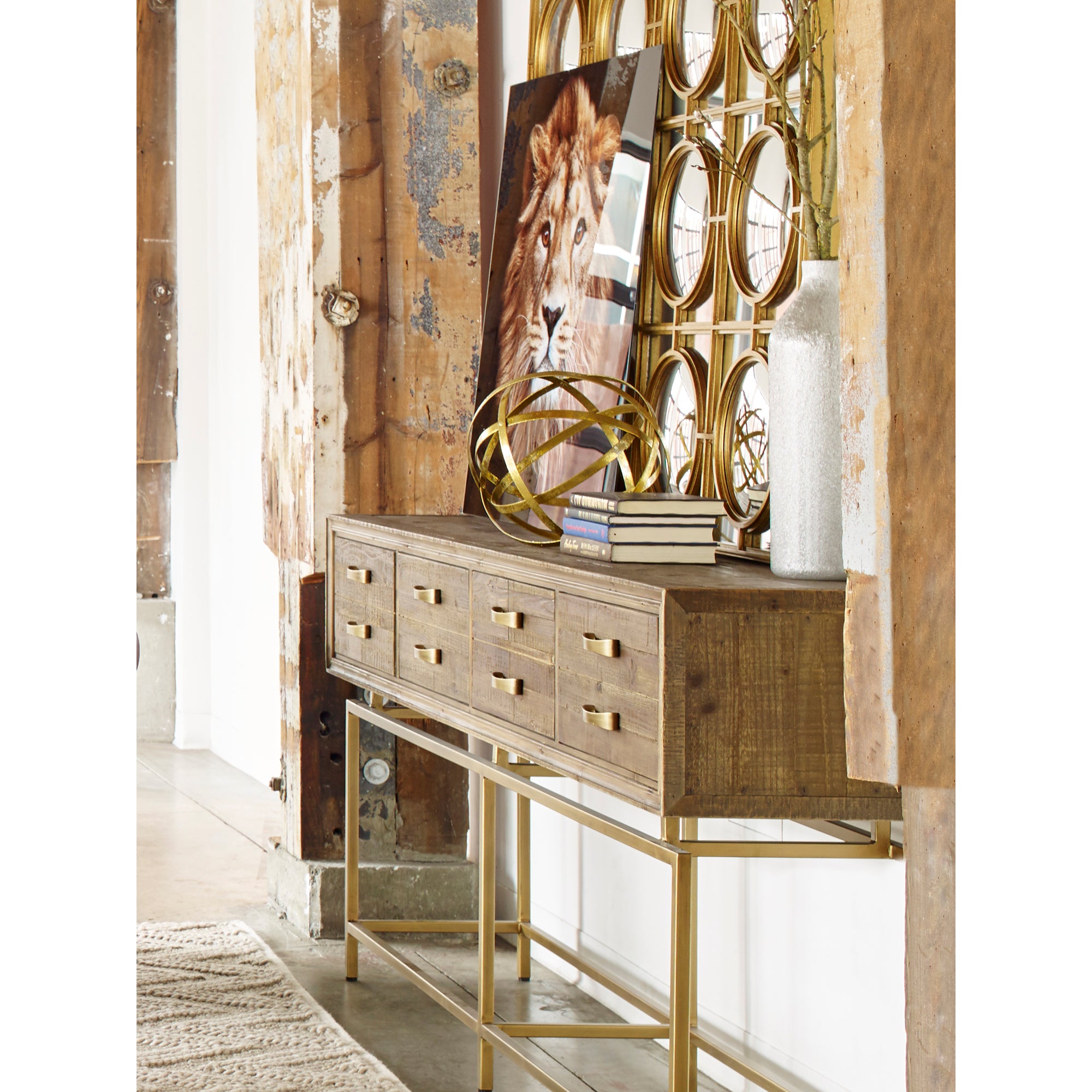 Moes Annecy Console Table Natural VL-1027-24