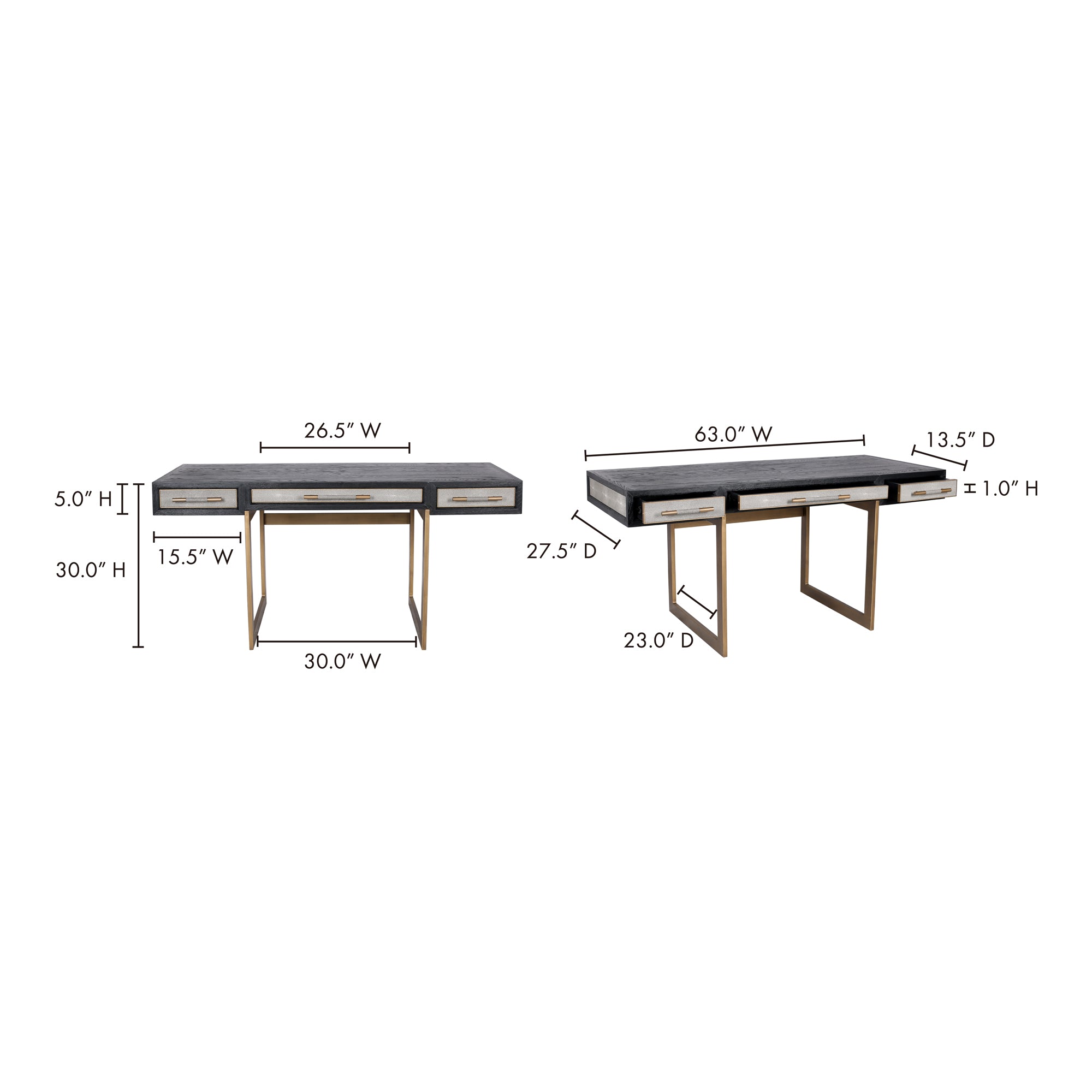 Moes Mako Desk Grey VL-1053-15