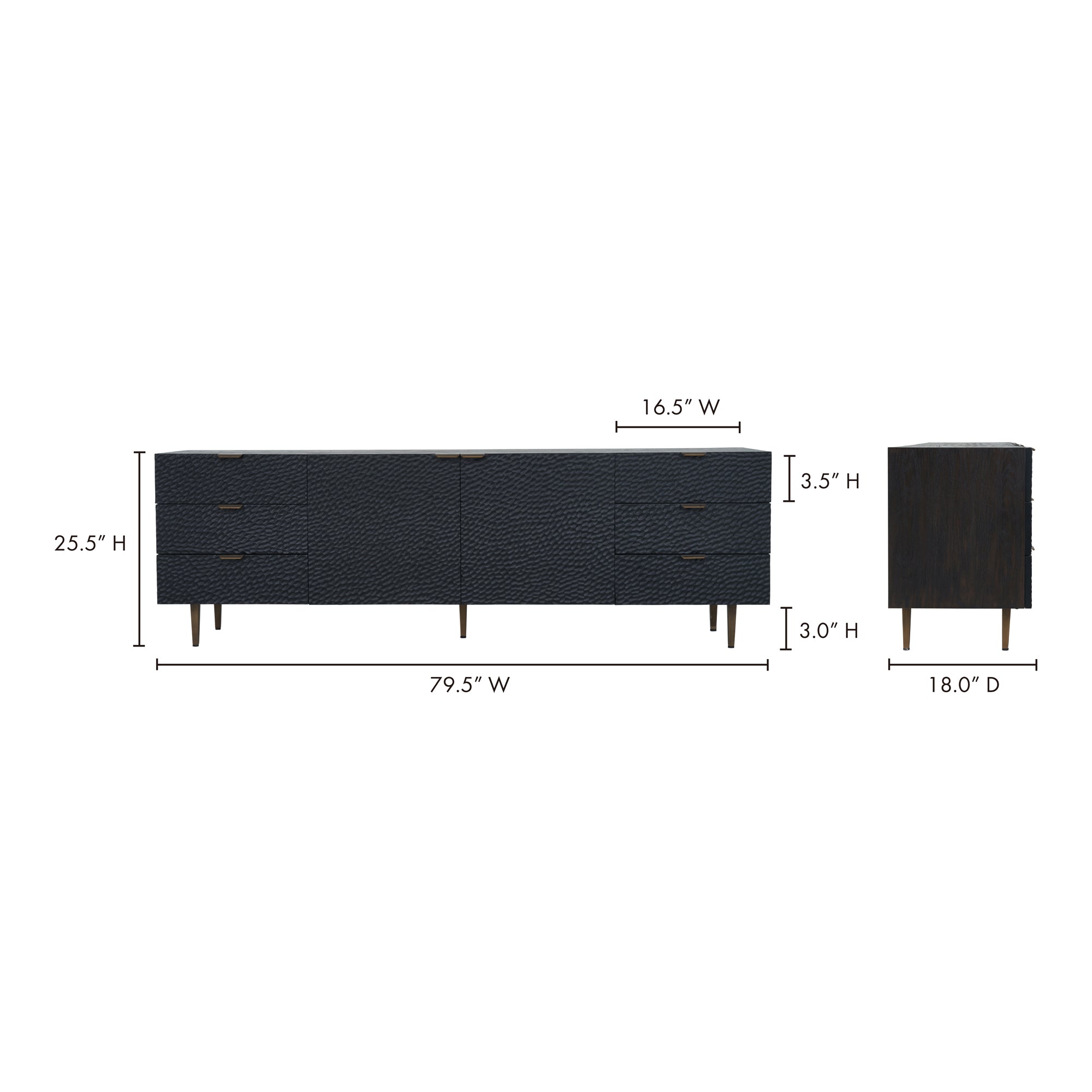 Moes Breu Sideboard Black VL-1054-02