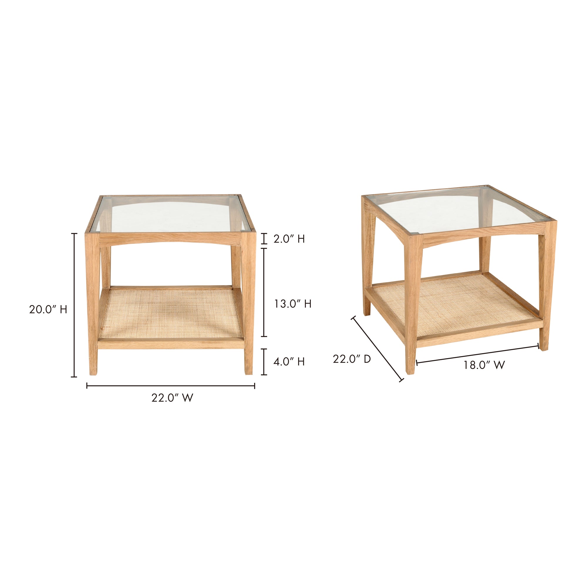 Moes Harrington Side Table Natural VL-1057-24