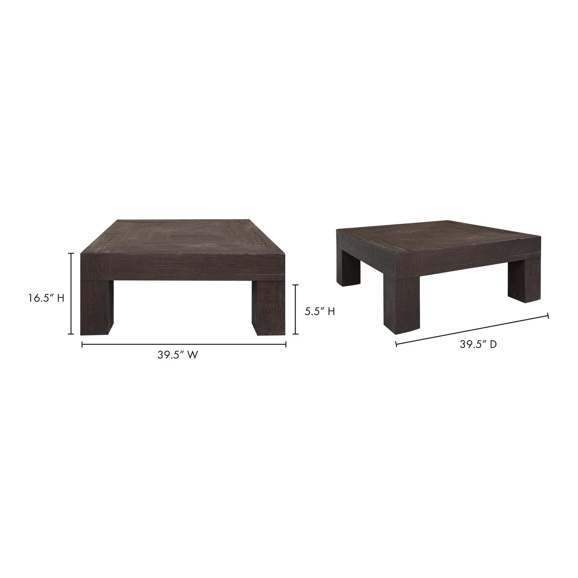 Moes Evander Coffee Table Rustic Brown VL-1058-03
