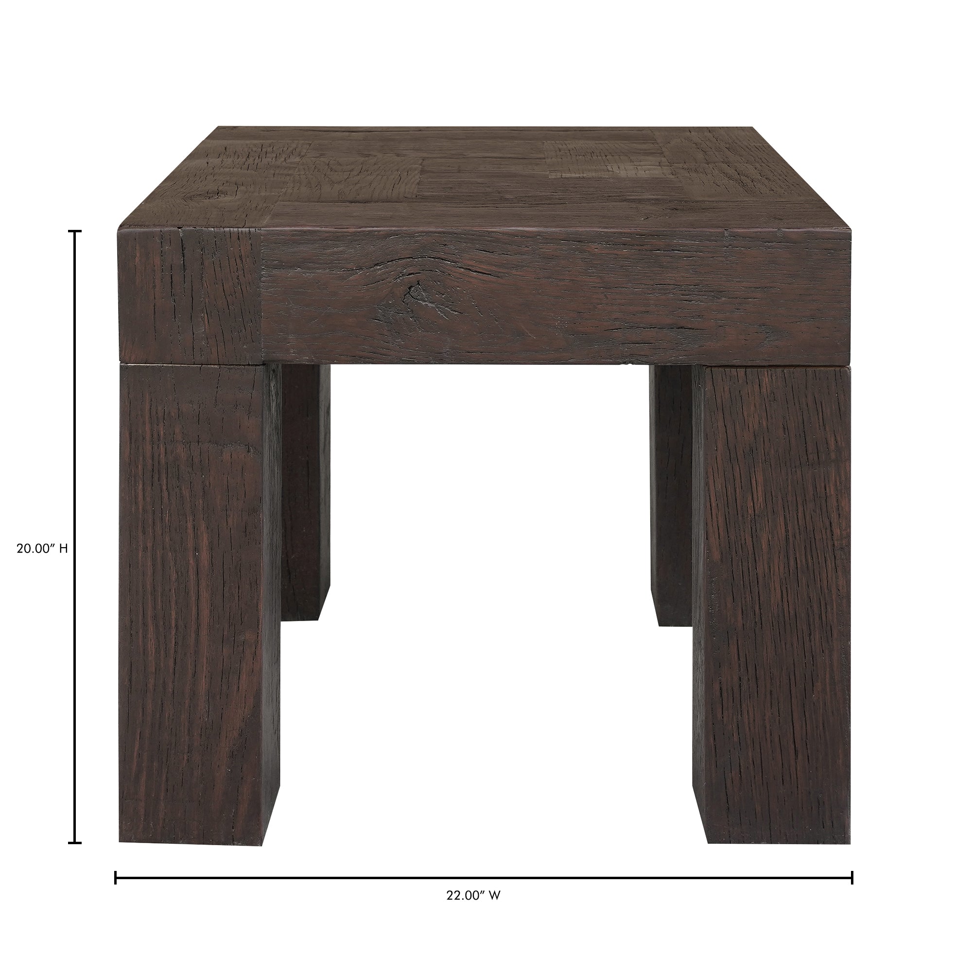 Moes Evander Side Table Rustic Brown VL-1059-03