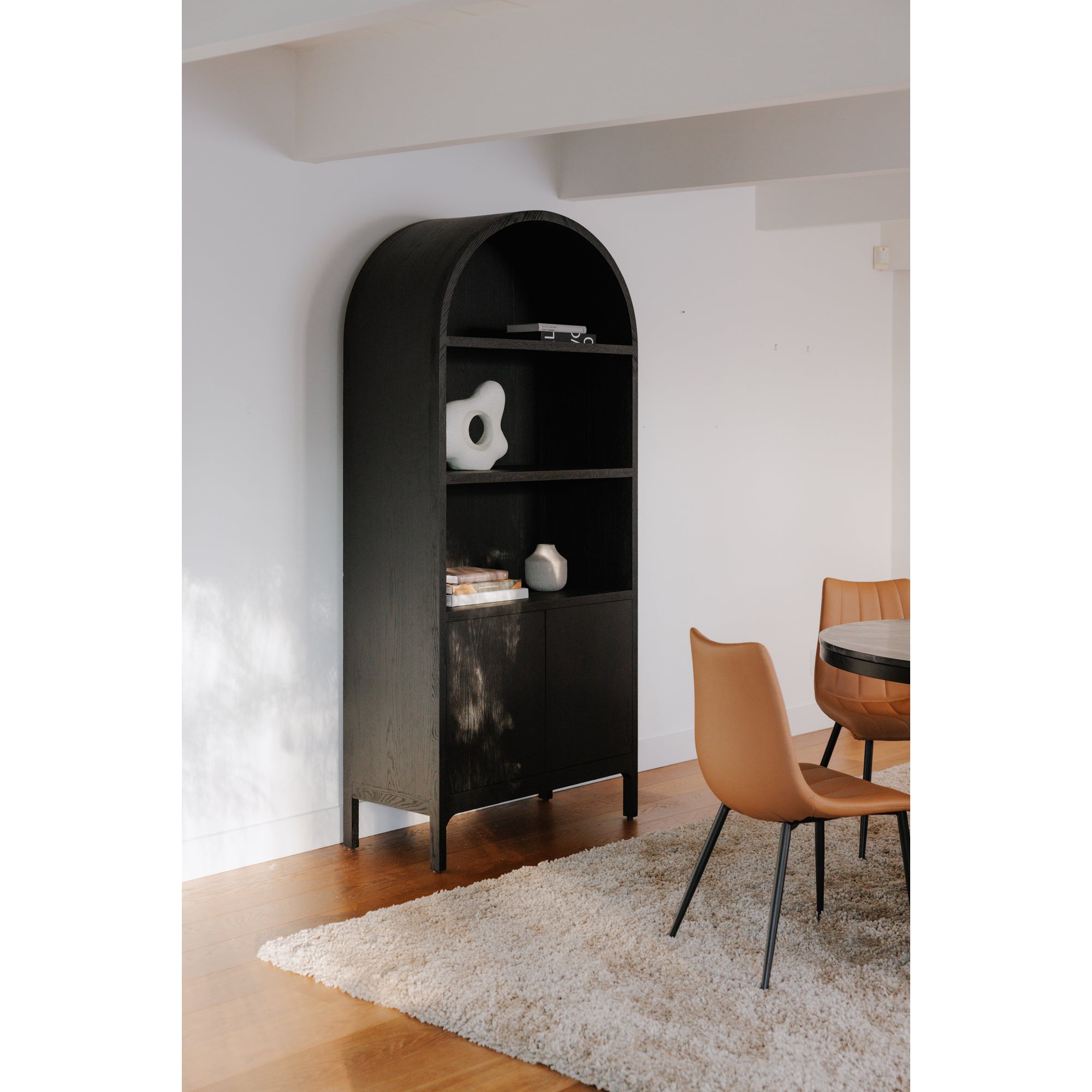 Moes Wilde Display Cabinet Black Oak VL-1067-02