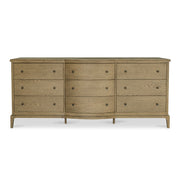 Moes Sadie 9 Drawer Dresser Brown VL-1101-03
