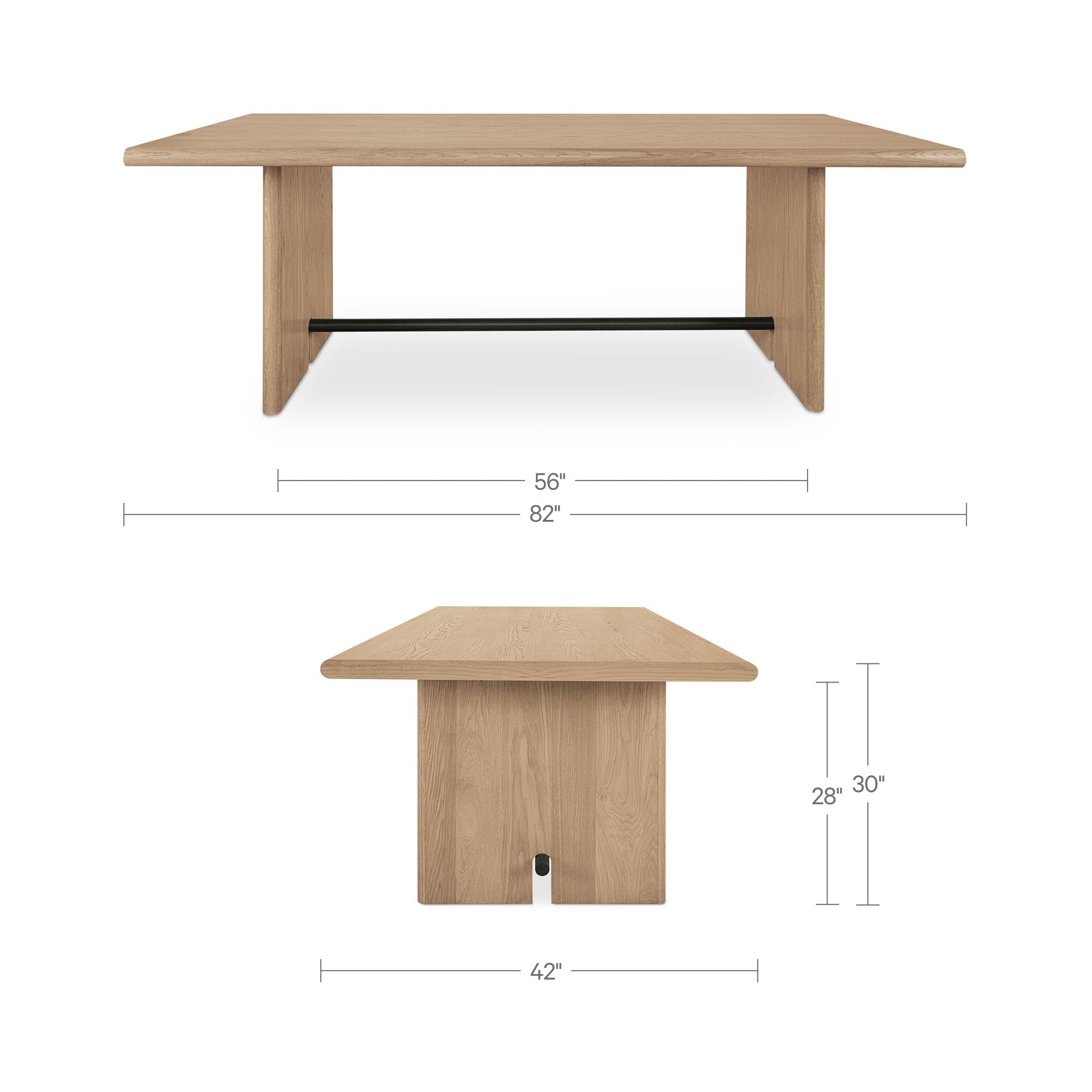Moes Madison Dining Table Natural VL-1107-24-0