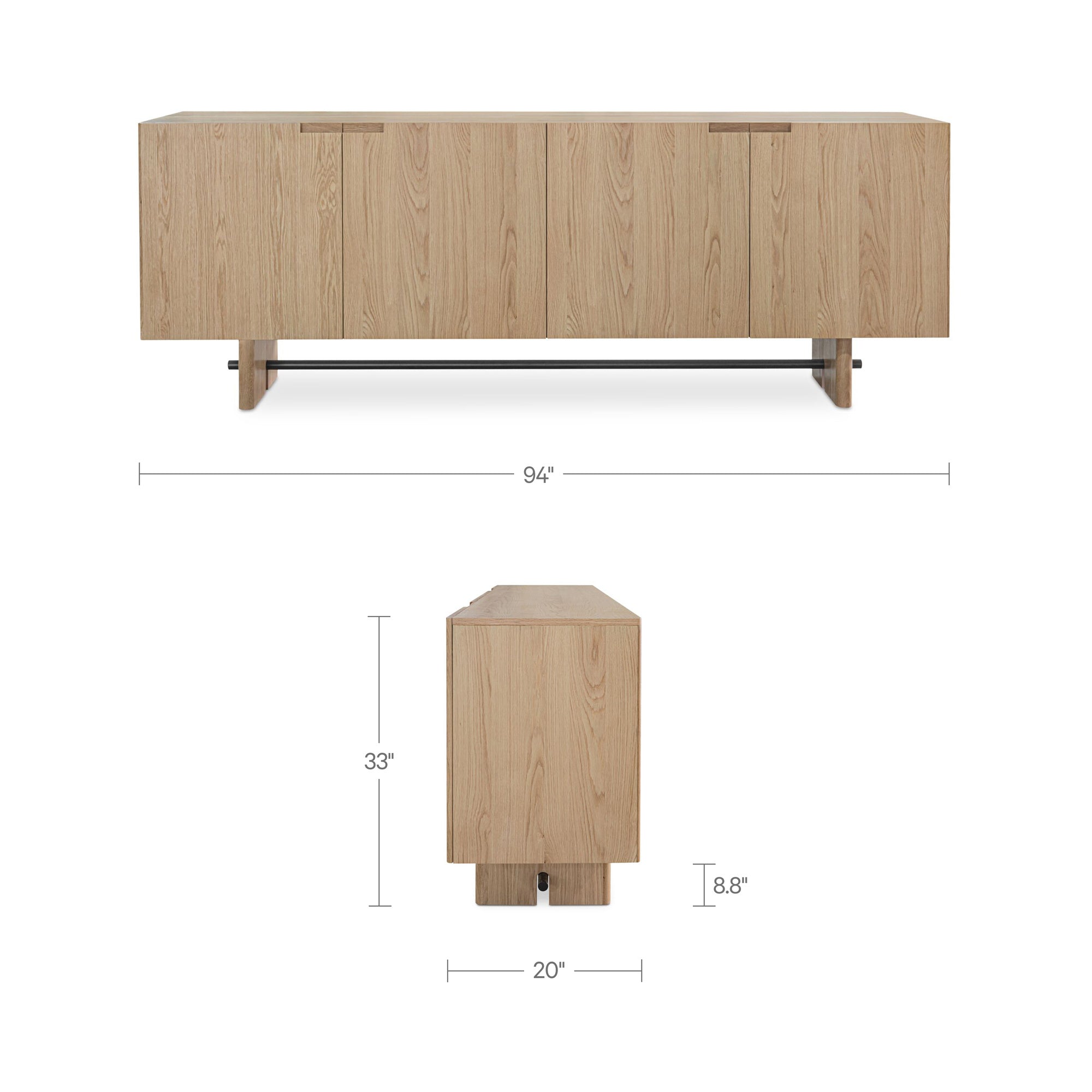 Moes Madison Sideboard Natural VL-1108-24