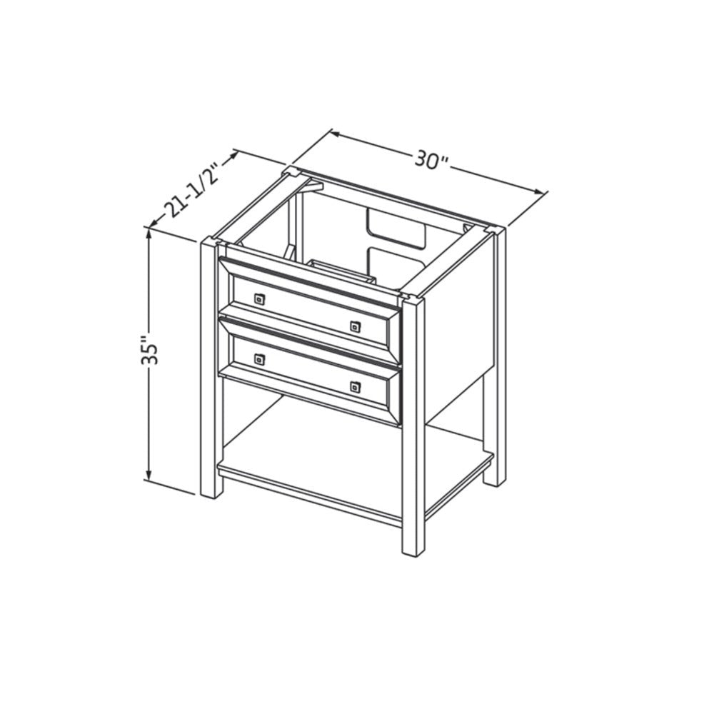 Hardware Resources 30" Adler Vanity