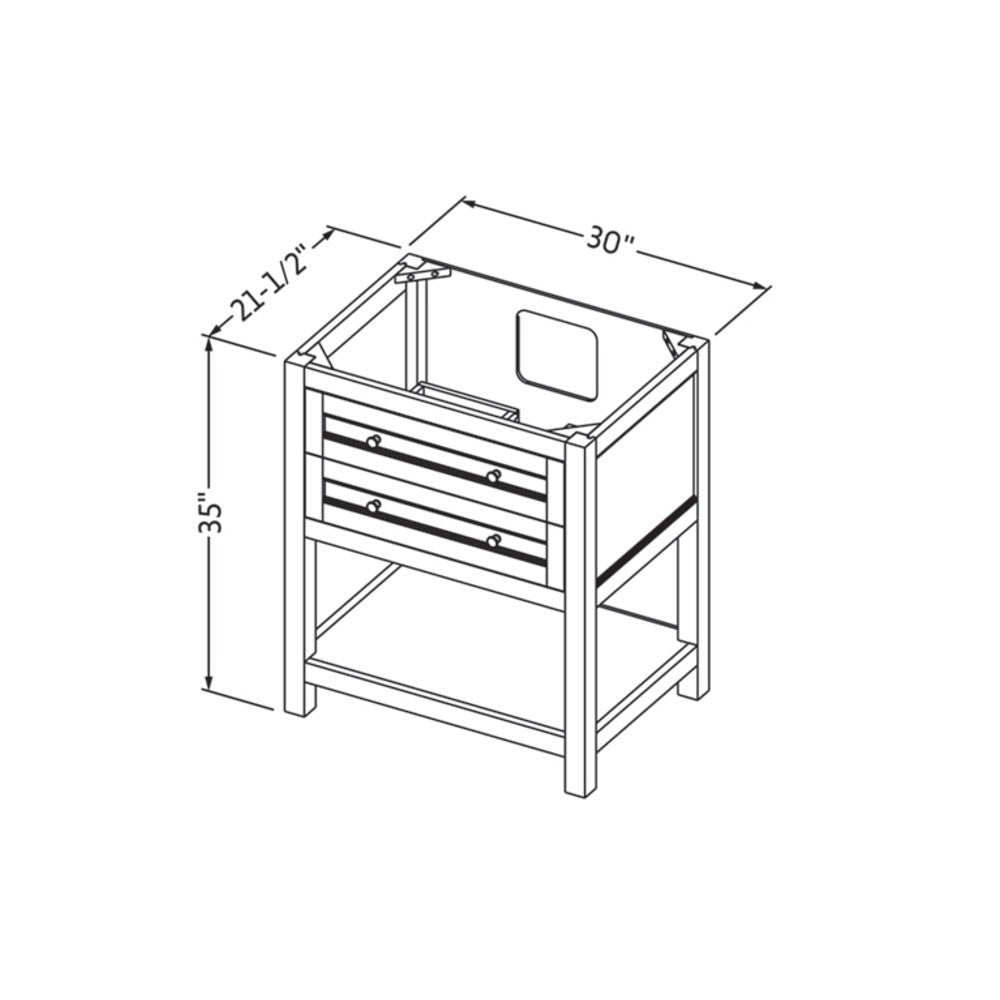 Hardware Resources 30" Astoria Vanity