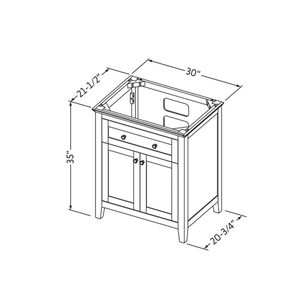 Hardware Resources 30" Chatham Vanity