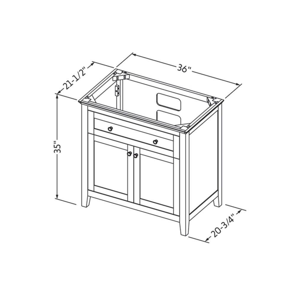 Hardware Resources 36" Chatham Vanity