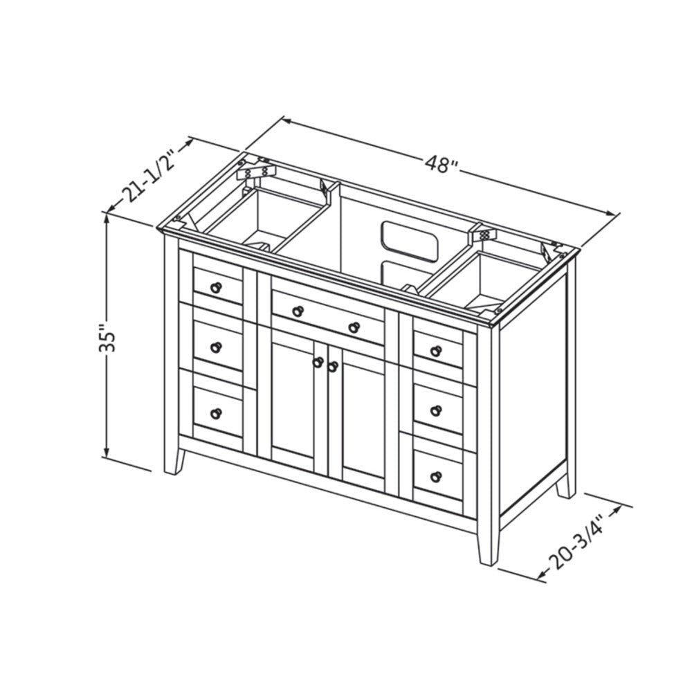 Hardware Resources 48" Chatham Vanity
