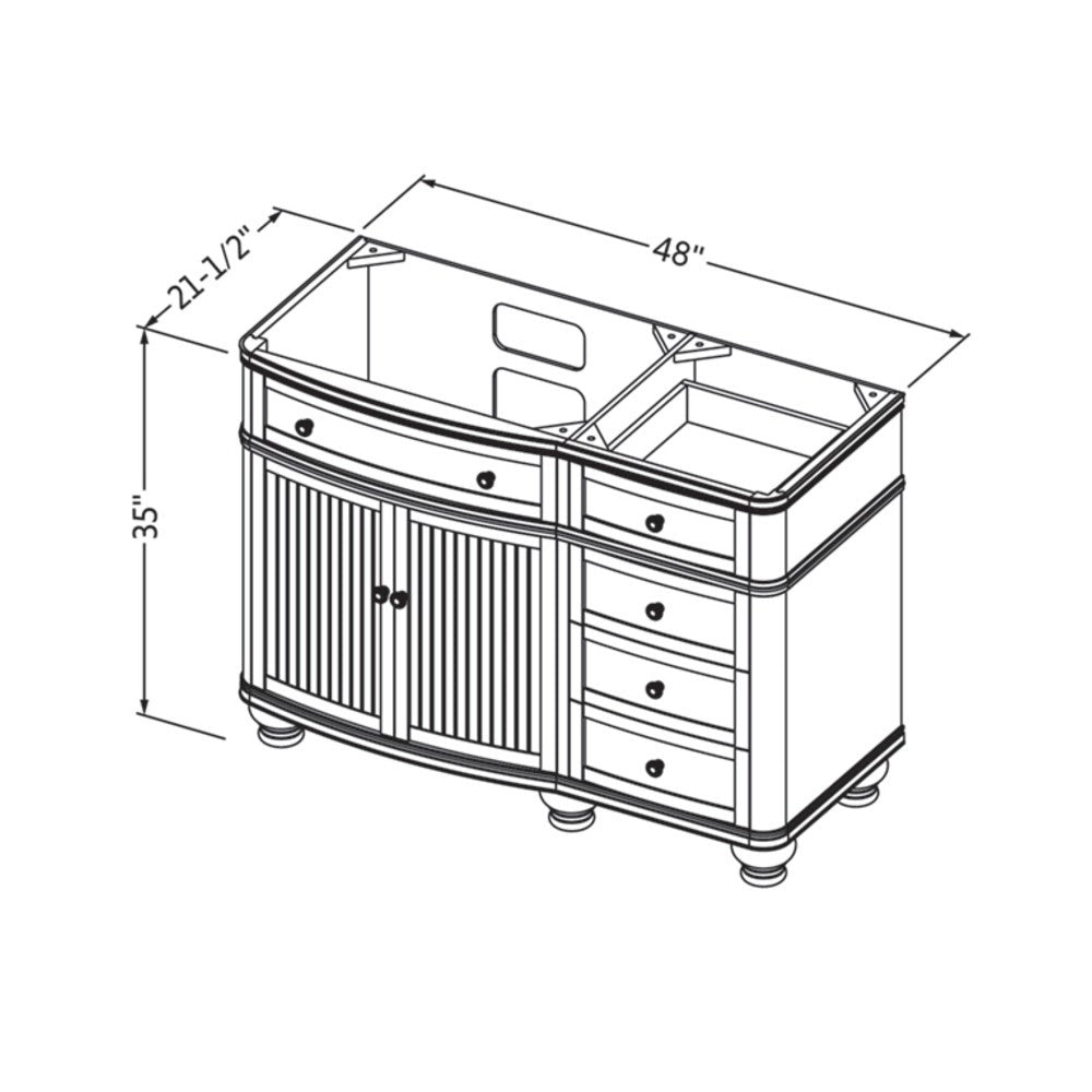 Hardware Resources 48" Compton Vanity