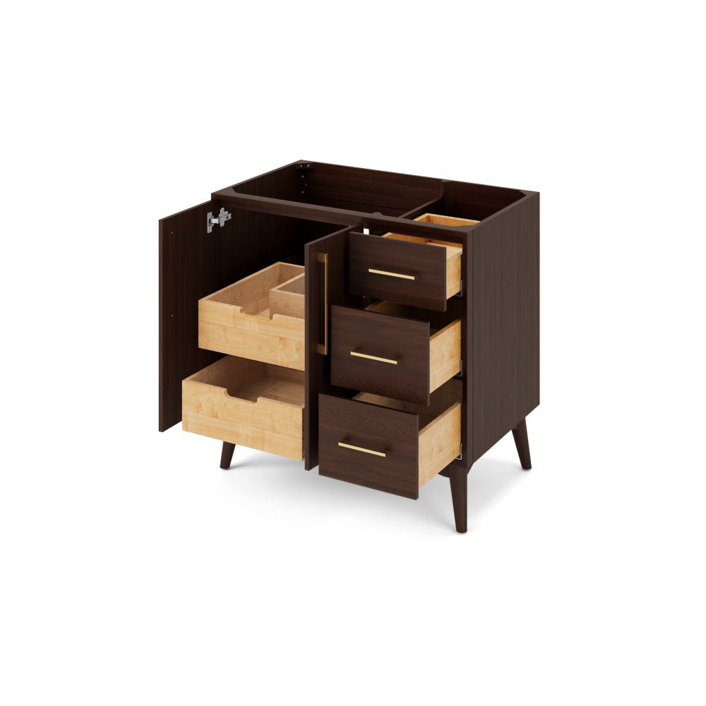 Hardware Resources 36" Dashwood Vanities, left offset