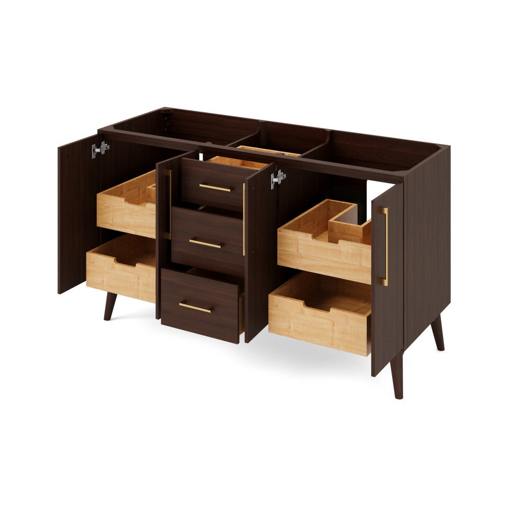 Hardware Resources 60" Dashwood Vanities, double bowl