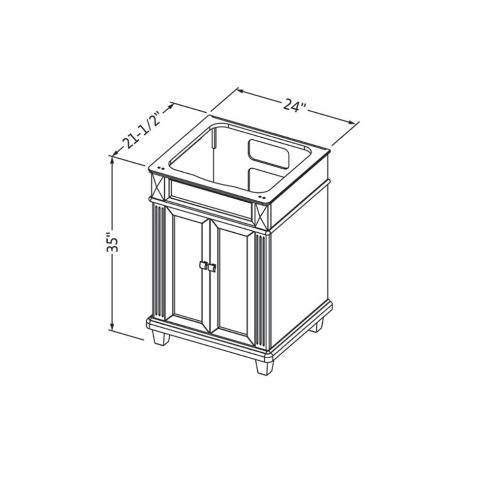 Hardware Resources 24" Douglas Vanity