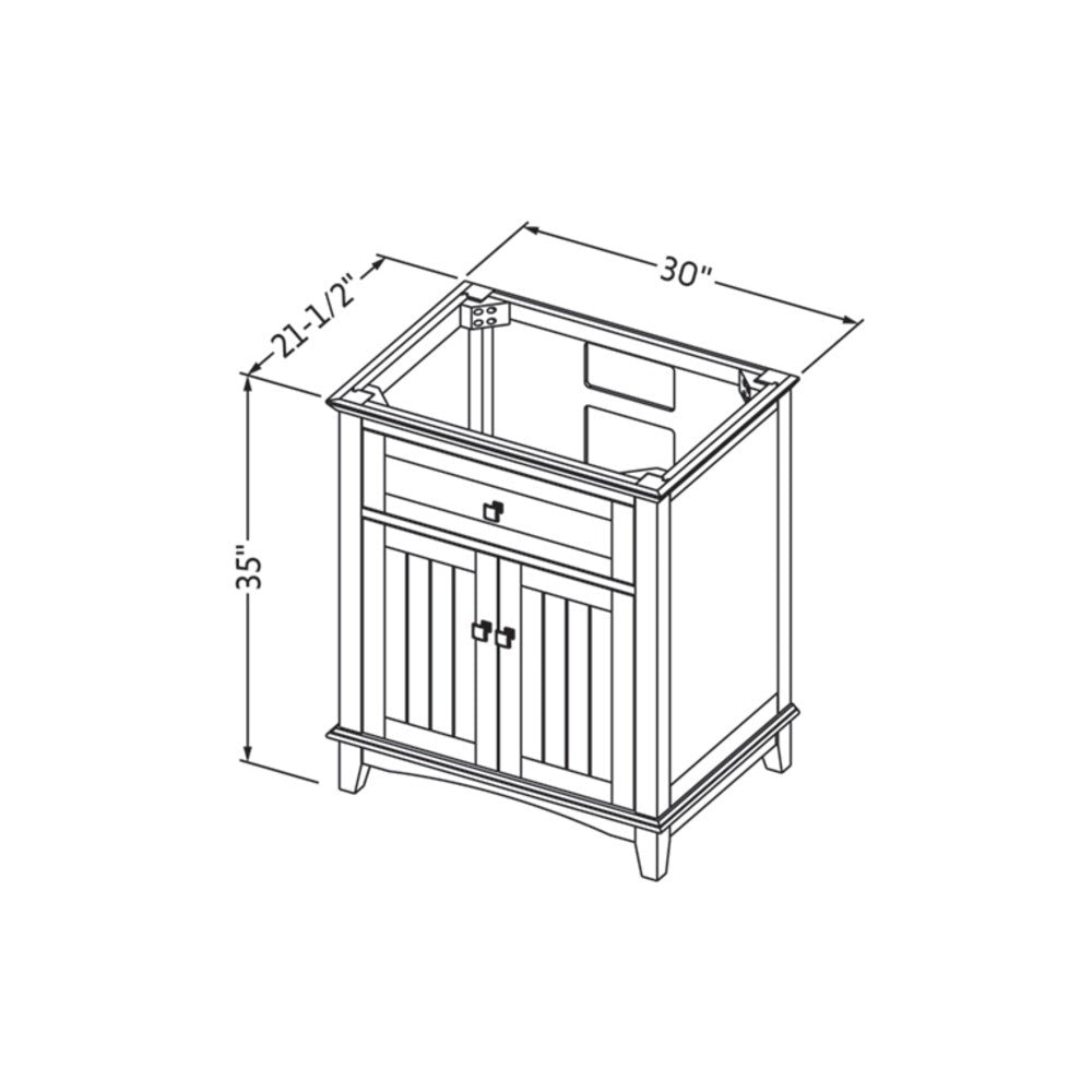 Hardware Resources 30" Savino Vanity