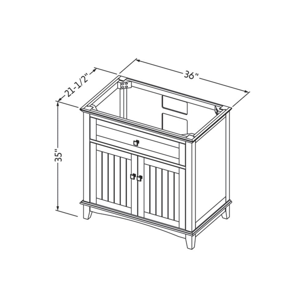 Hardware Resources 36" Savino Vanity