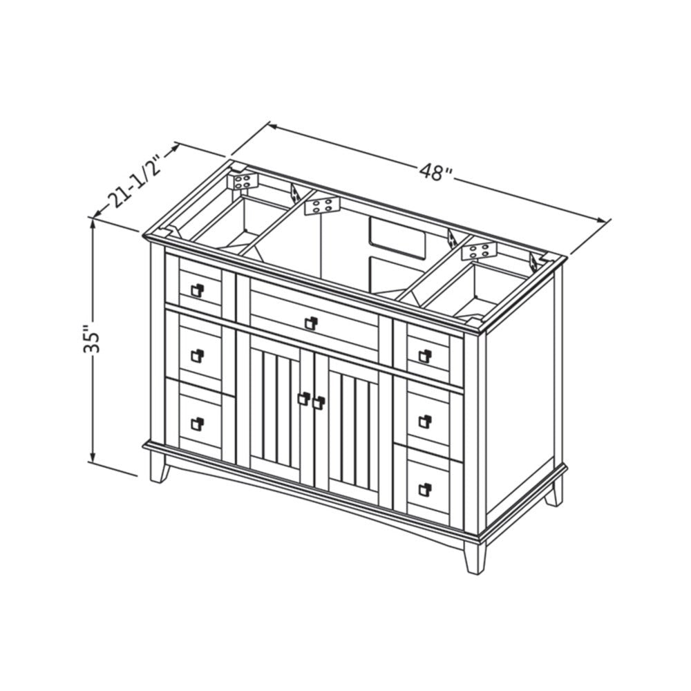 Hardware Resources 48" Savino Vanity