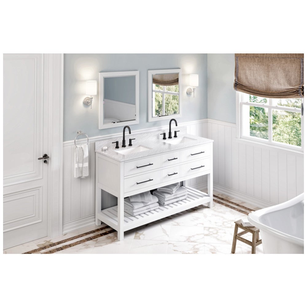 Hardware Resources 60" Wavecrest Vanity, double bowl