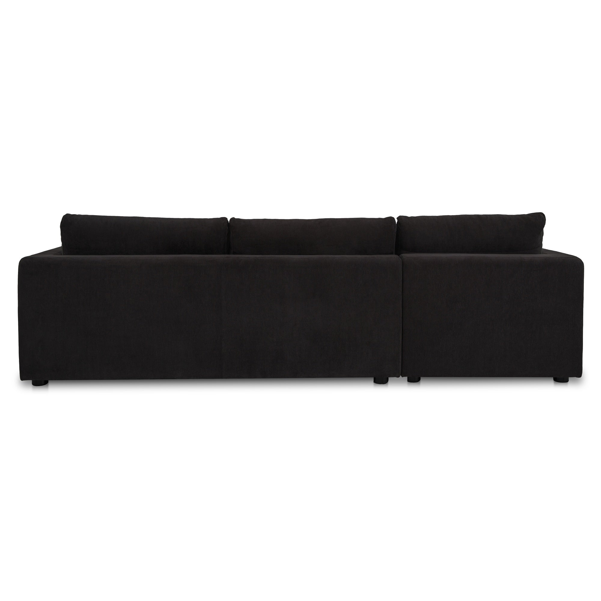Moes Burrow Sleeper Sectional With Storage Chaise Black Left VV-1007-02-L-0