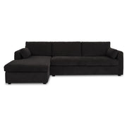 Moes Burrow Sleeper Sectional With Storage Chaise Black Left VV-1007-02-L-0