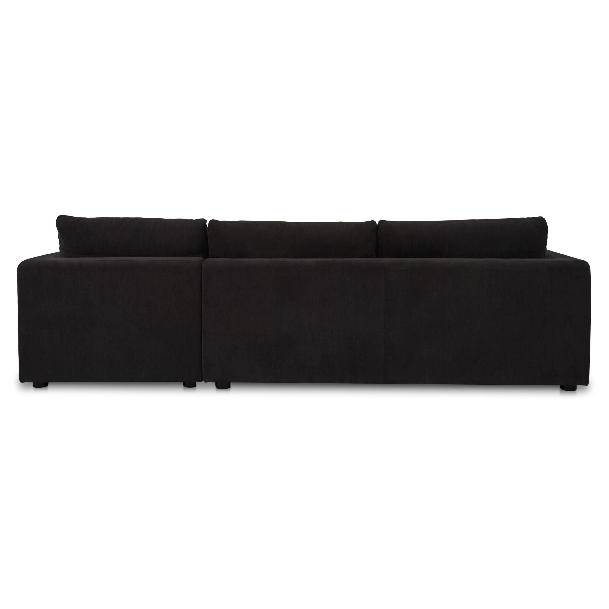 Moes Burrow Sleeper Sectional With Storage Chaise Black Right VV-1007-02-R-0