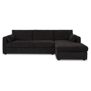 Moes Burrow Sleeper Sectional With Storage Chaise Black Right VV-1007-02-R-0