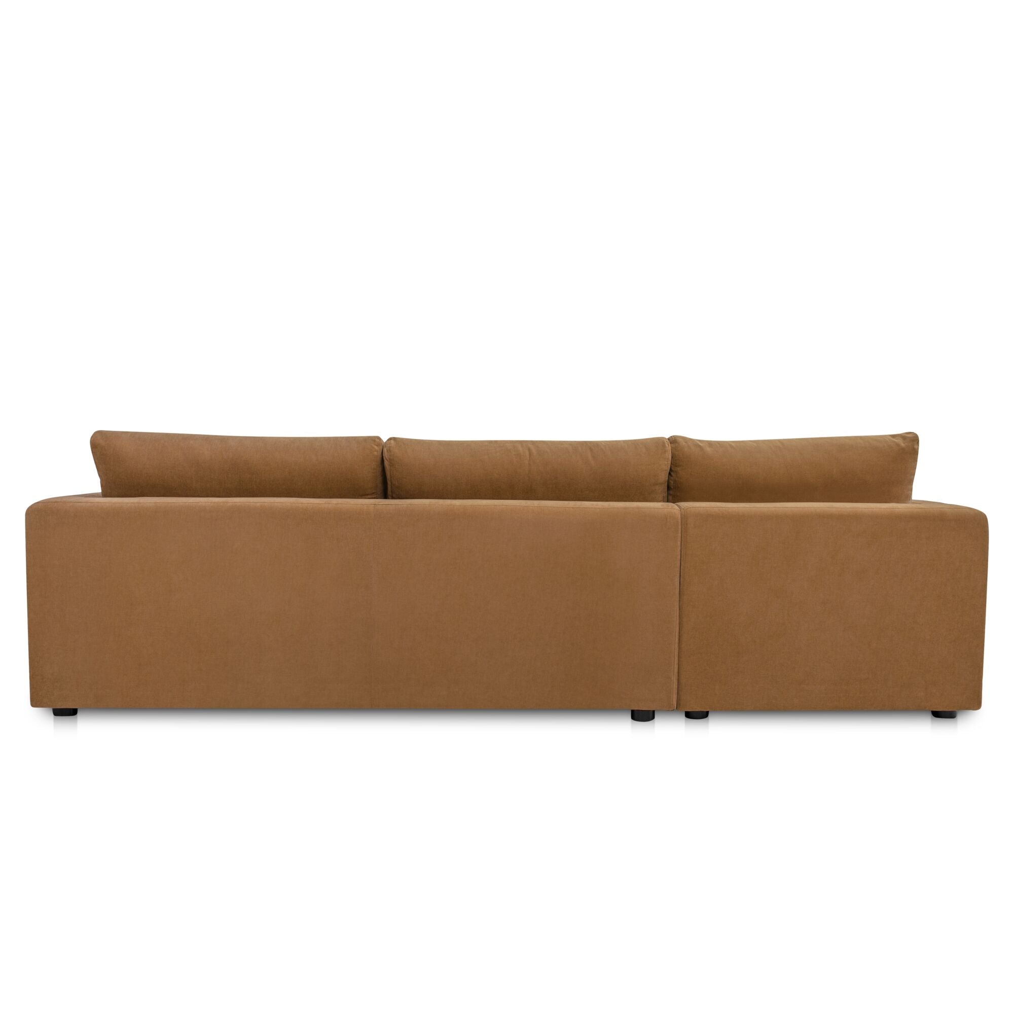 Moes Burrow Sleeper Sectional With Storage Chaise Ginger Left VV-1007-23-L-0