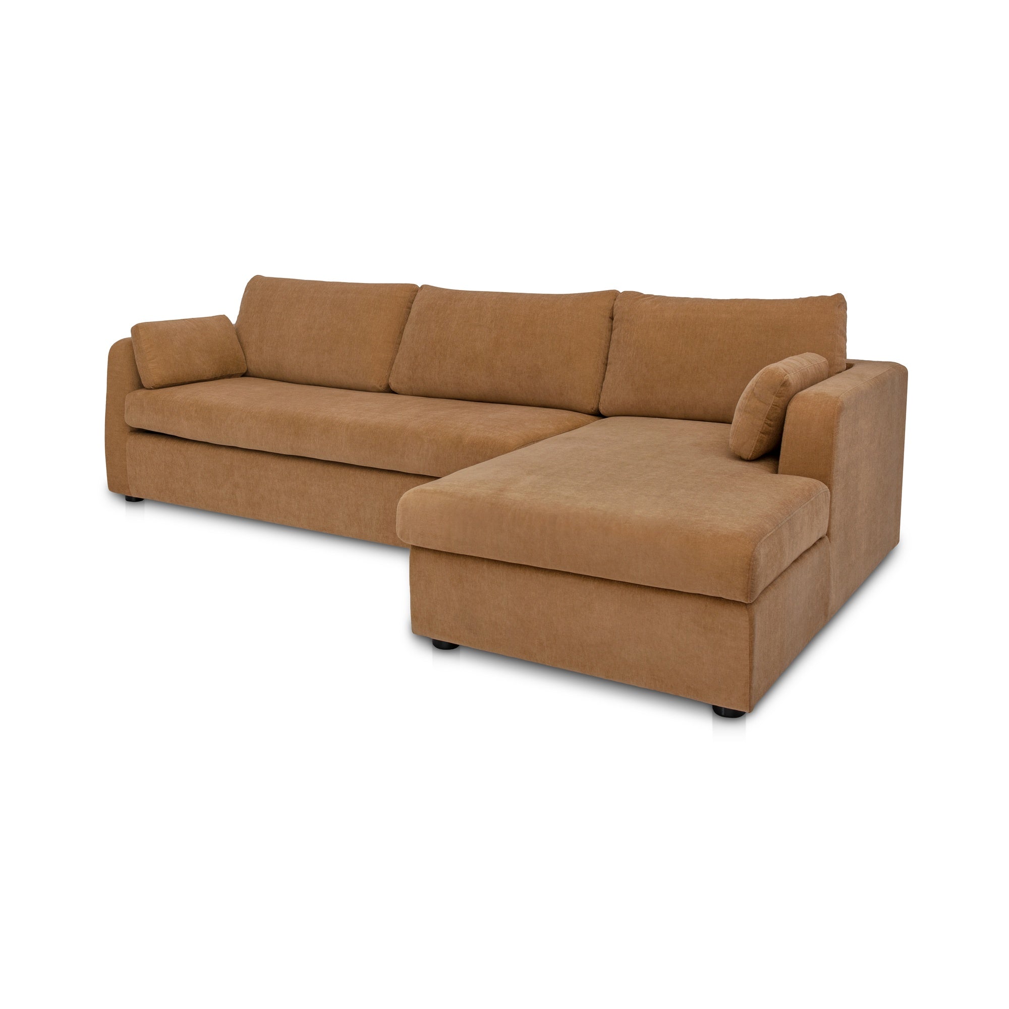 Moes Burrow Sleeper Sectional With Storage Chaise Ginger Right VV-1007-23-R-0