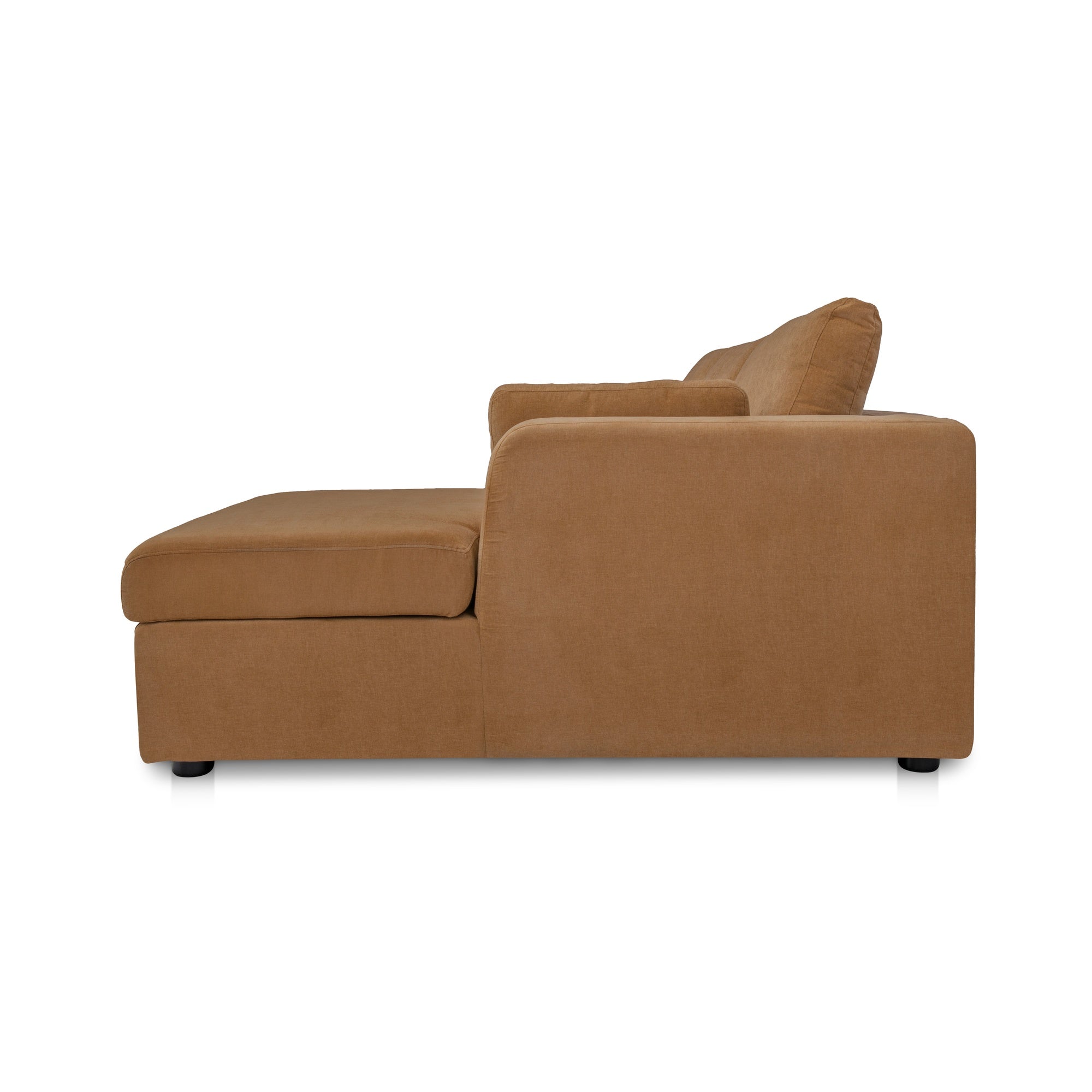 Moes Burrow Sleeper Sectional With Storage Chaise Ginger Right VV-1007-23-R-0