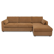 Moes Burrow Sleeper Sectional With Storage Chaise Ginger Right VV-1007-23-R-0