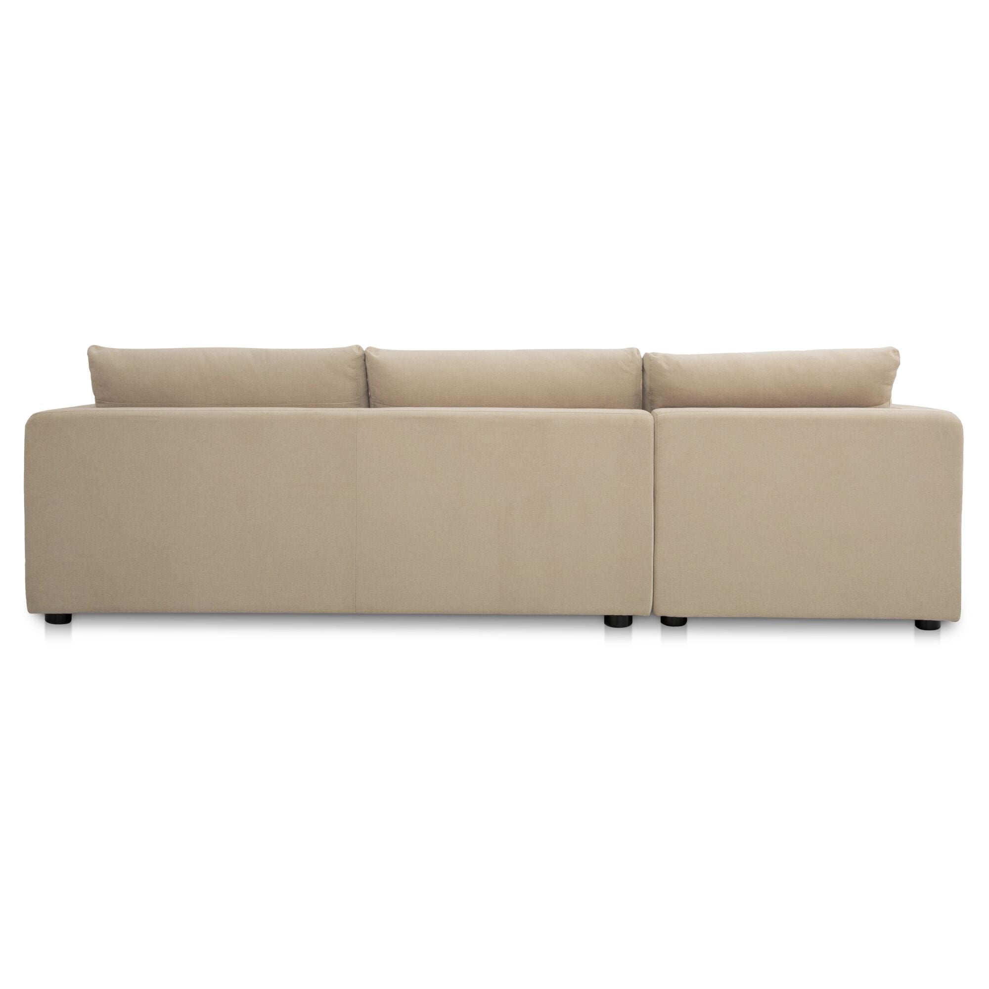 Moes Burrow Sleeper Sectional With Storage Chaise Sand Left VV-1007-34-L-0