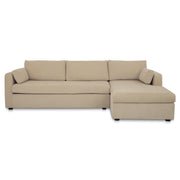 Moes Burrow Sleeper Sectional With Storage Chaise Sand Right VV-1007-34-R-0