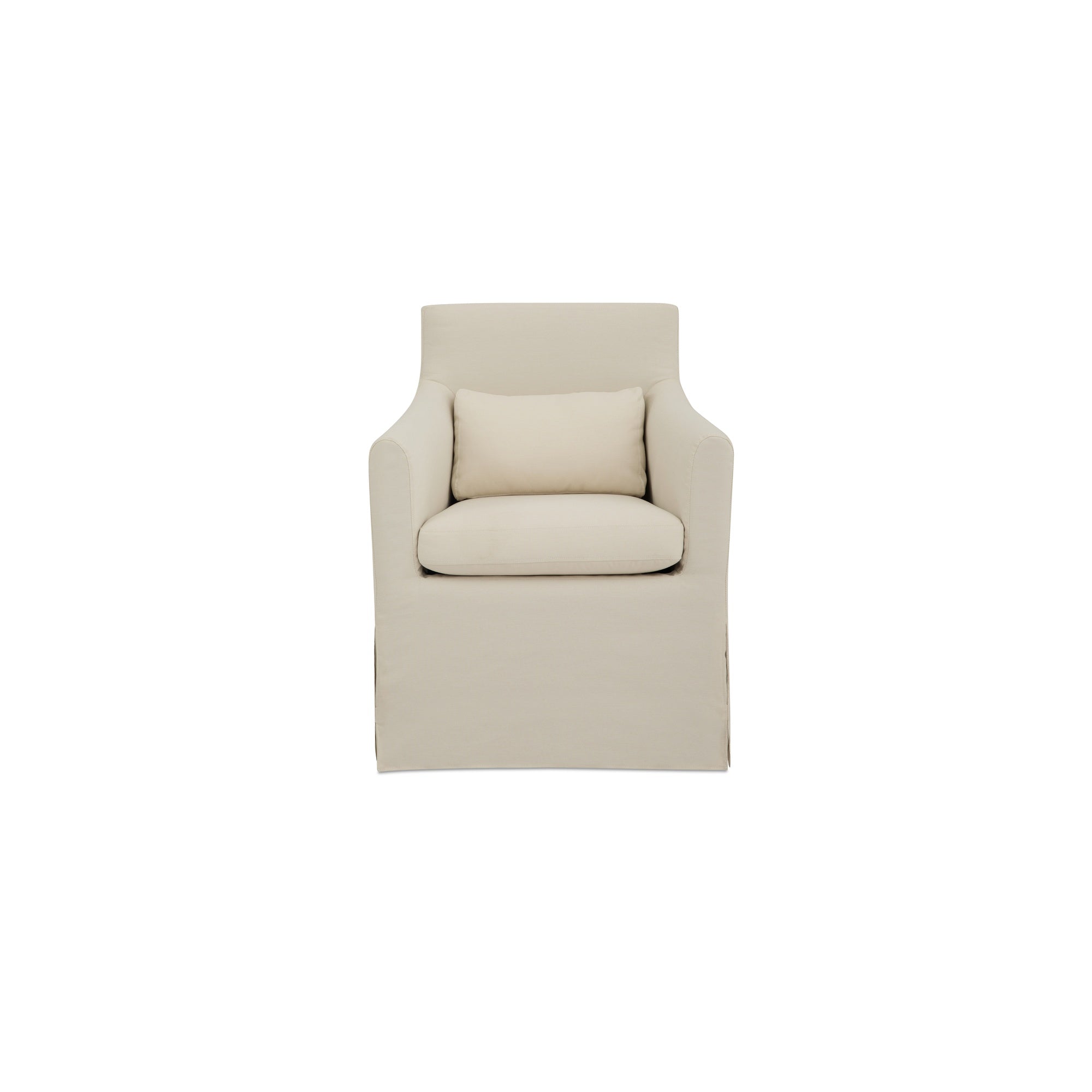 Moes Lydia Outdoor Slipcover Dining Chair Cream VV-1019-05