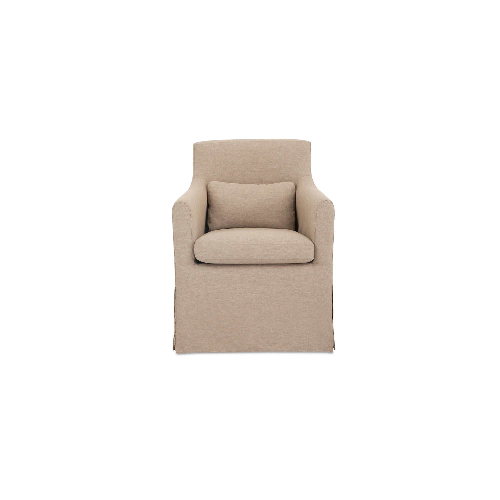 Moes Lydia Outdoor Slipcover Dining Chair Light Brown VV-1019-21