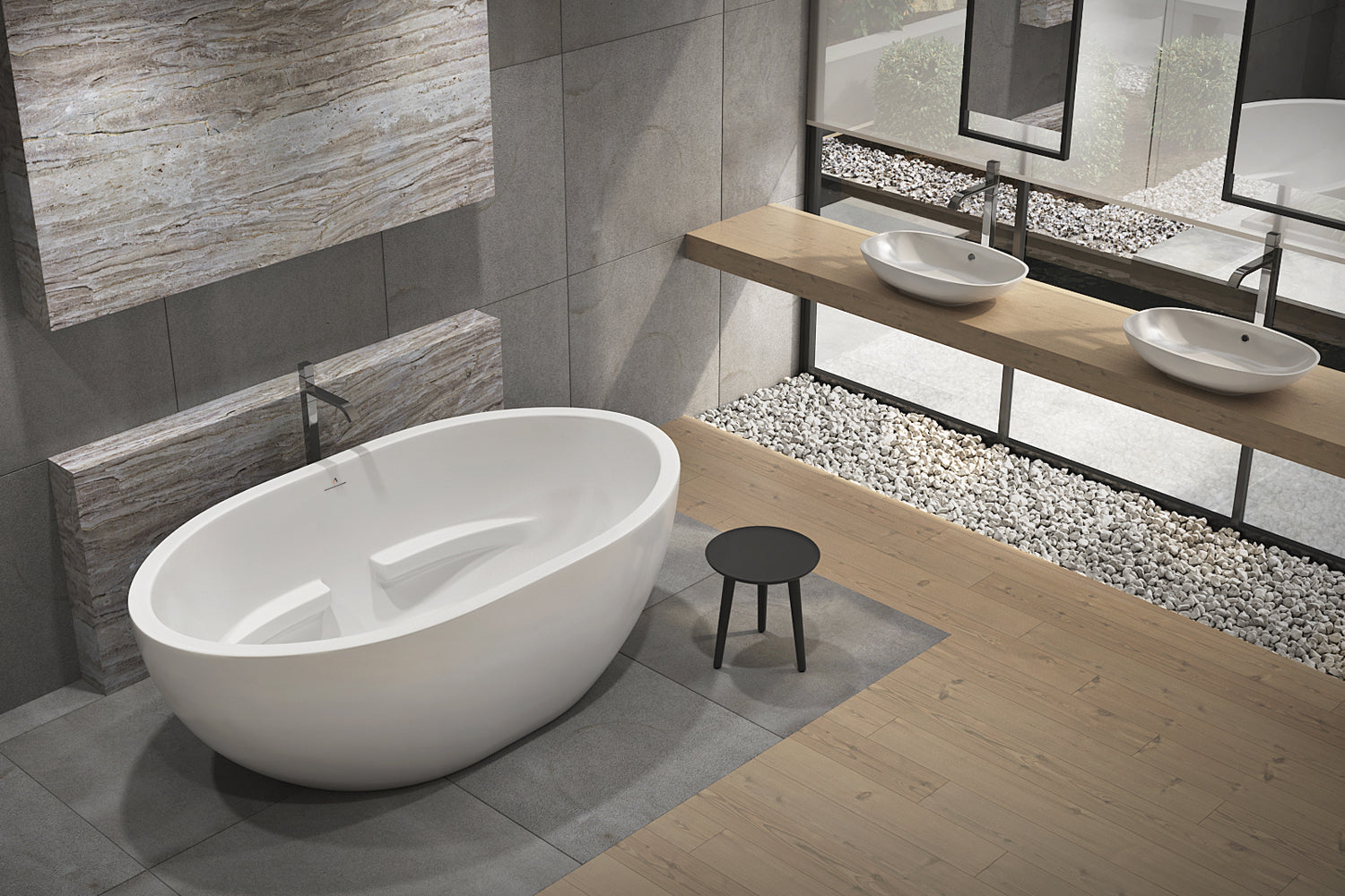Americh Valerie 7240 - Tub Only Freestanding Bathtub VA7240T-WH