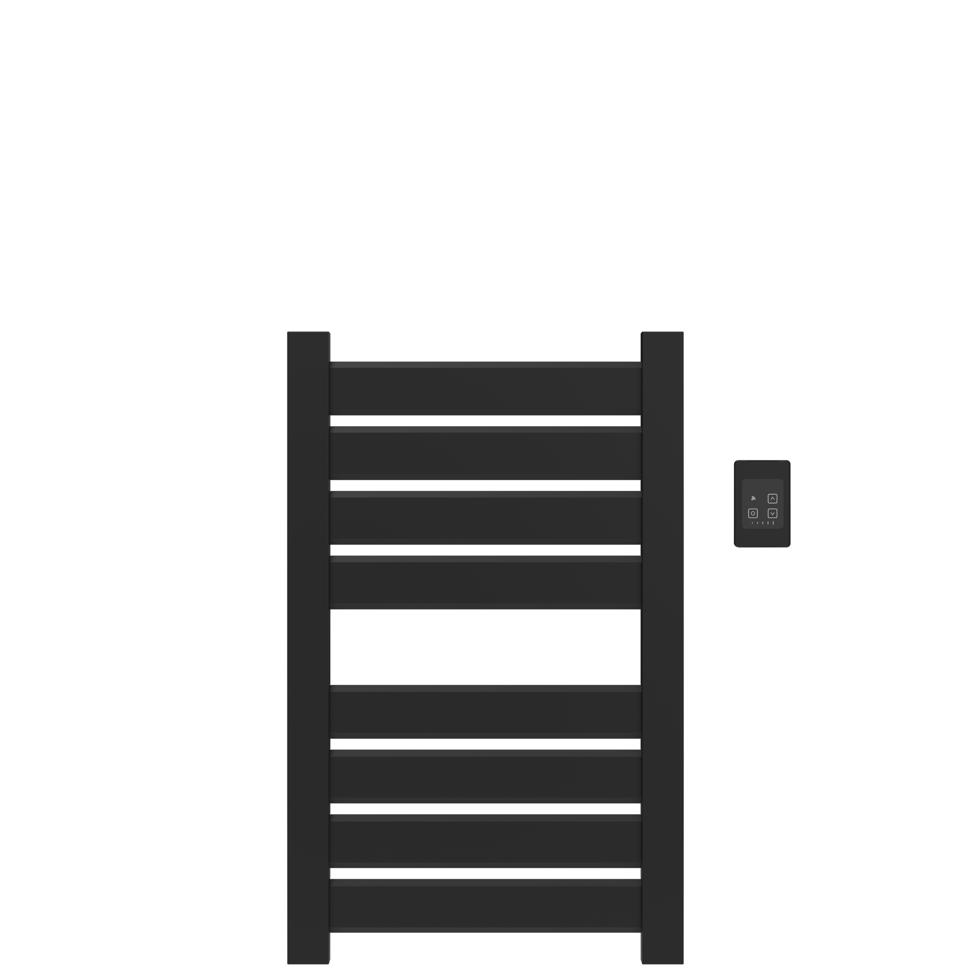 Amba Vega V2337 Hardwired Towel Warmer – 8‑Bar Stainless Steel Electric Rack