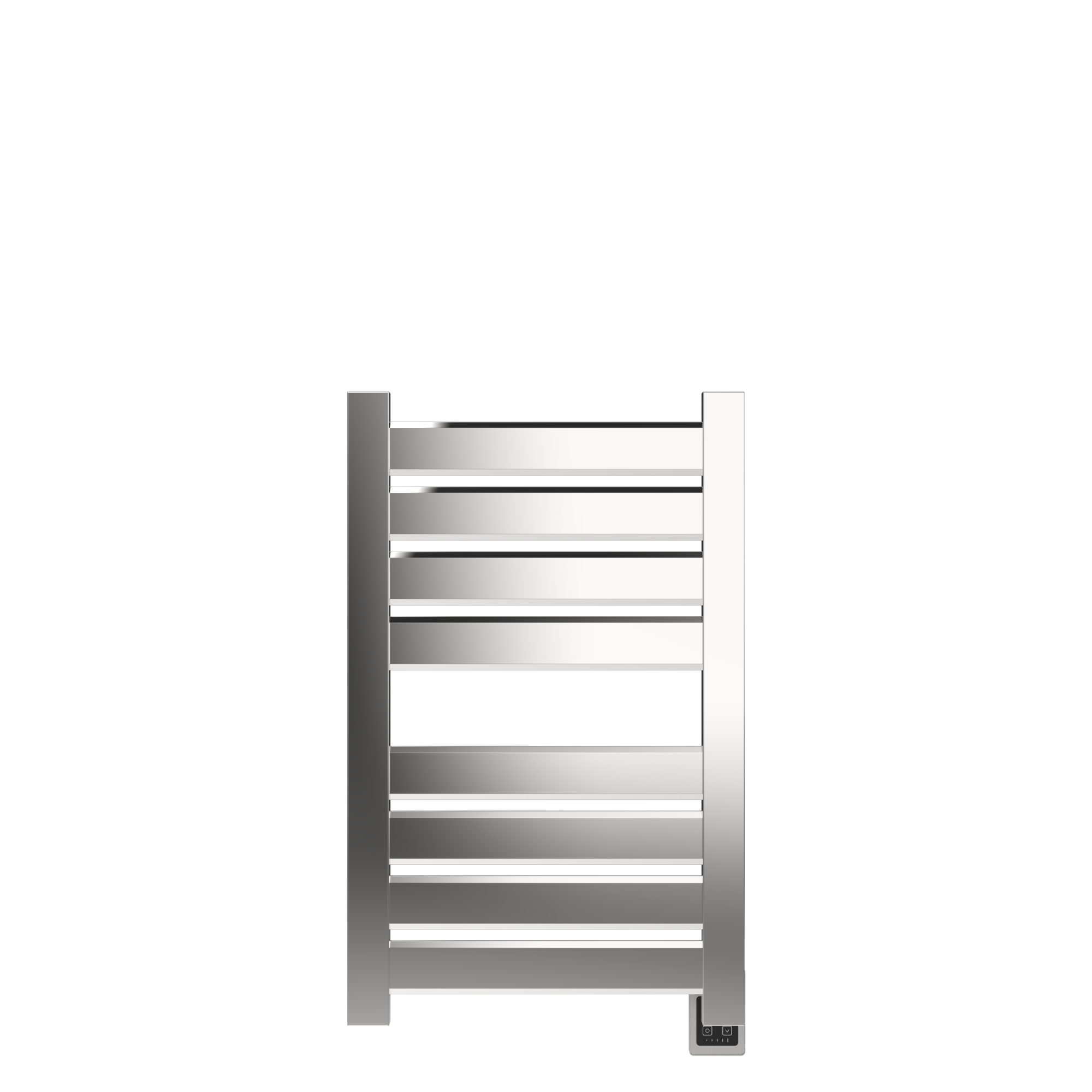 Amba Vega V2337 Hardwired Towel Warmer – 8‑Bar Stainless Steel Electric Rack
