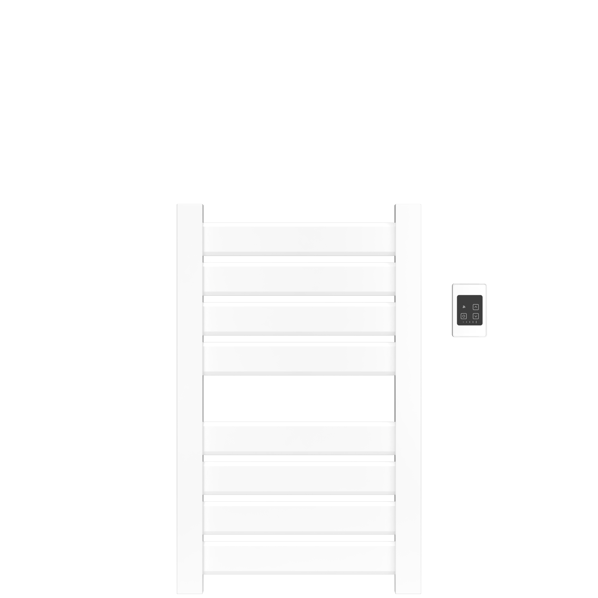 Amba Vega V2337 Hardwired Towel Warmer – 8‑Bar Stainless Steel Electric Rack