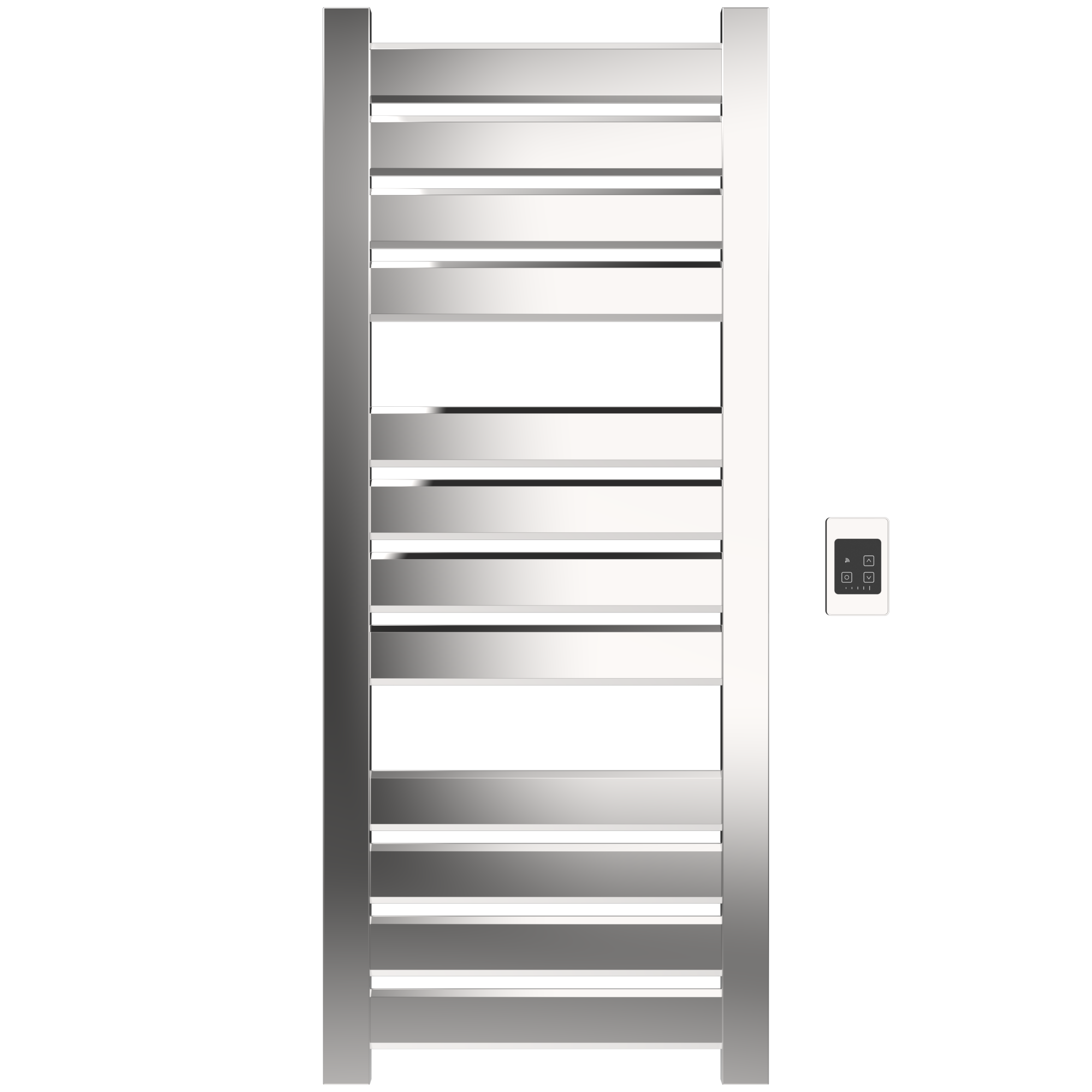 Amba Vega V2356 Hardwired Towel Warmer – 12-Bar Stainless Steel Wall Mount