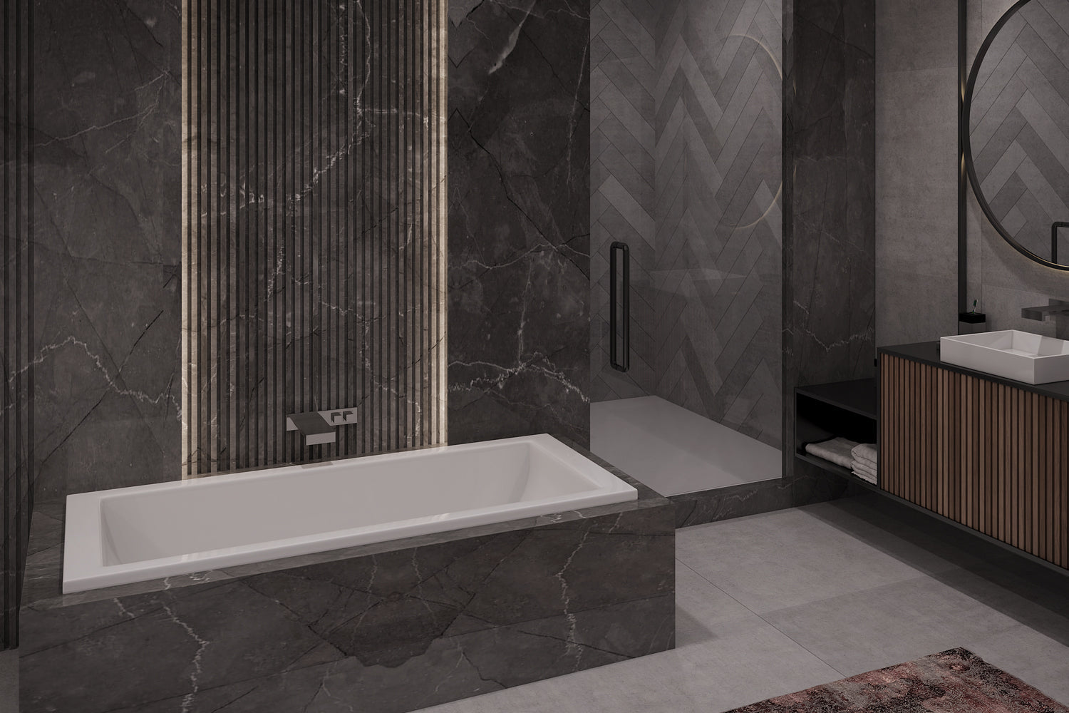 Americh Vivo 6032 ADA - Luxury Series Drop-in Bathtub VO6032ADAL-WH
