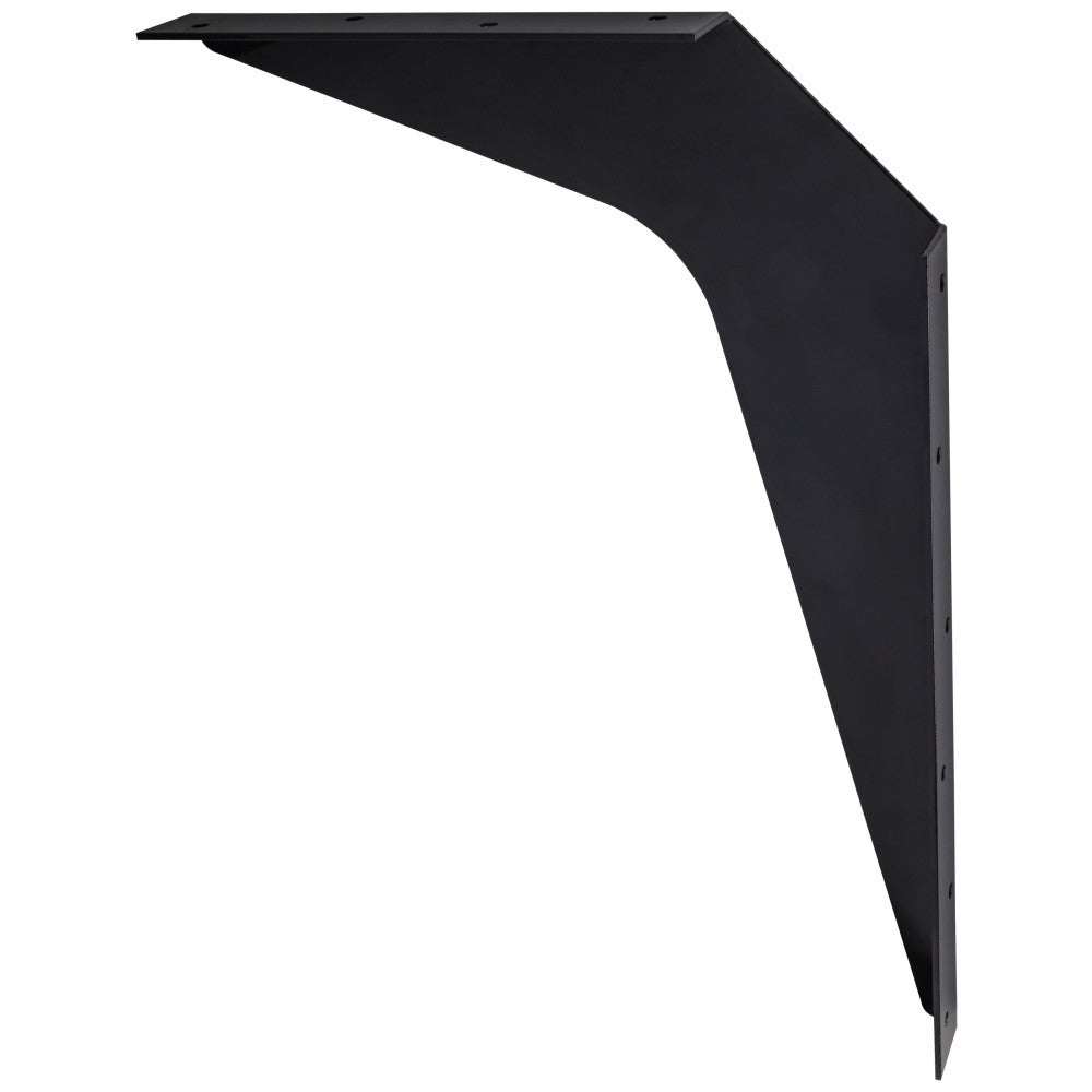 Hardware Resources 12" x 18" Black Workstation Bracket Sold by the Pair