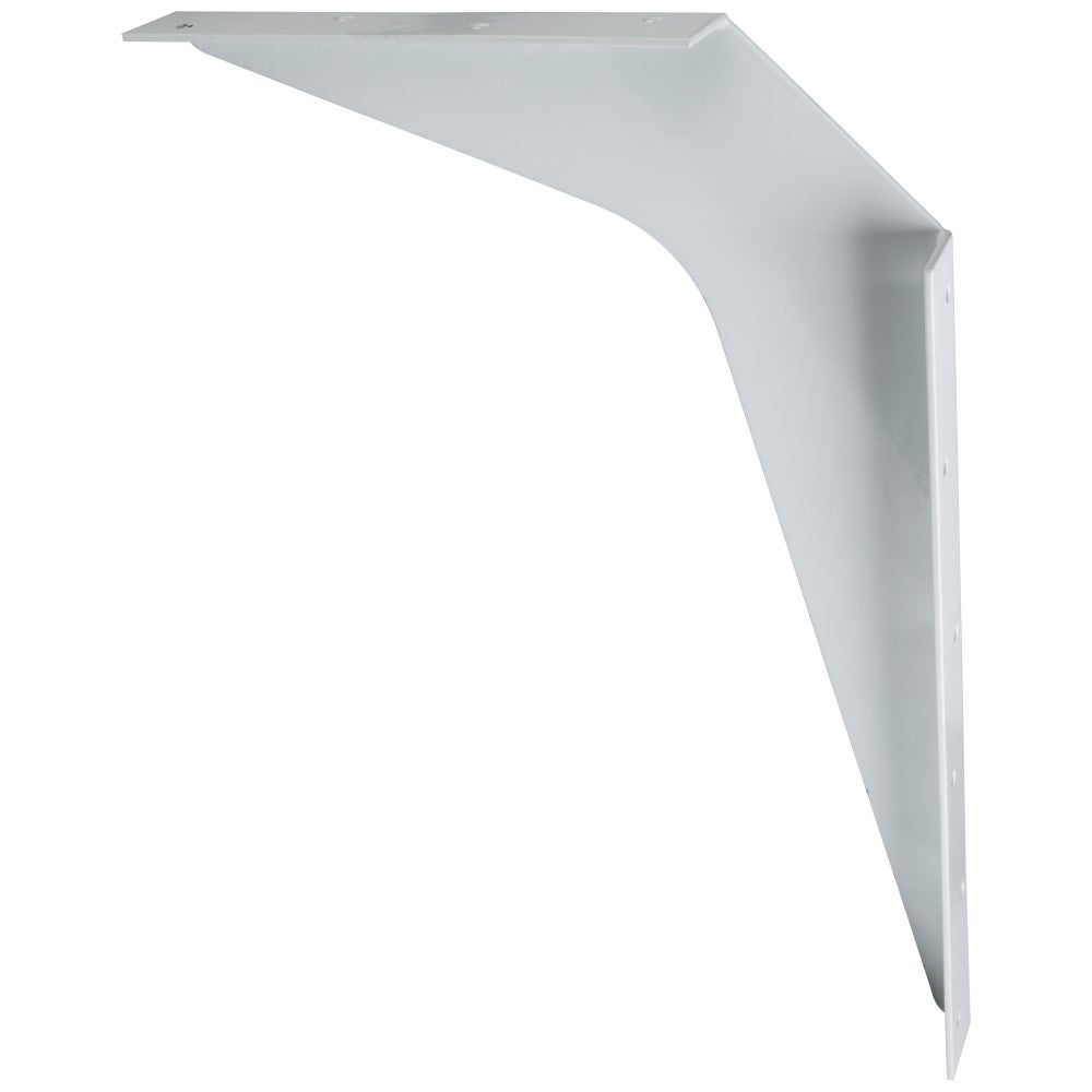 Hardware Resources 24" x 24" White Workstation Bracket Sold by the Pair