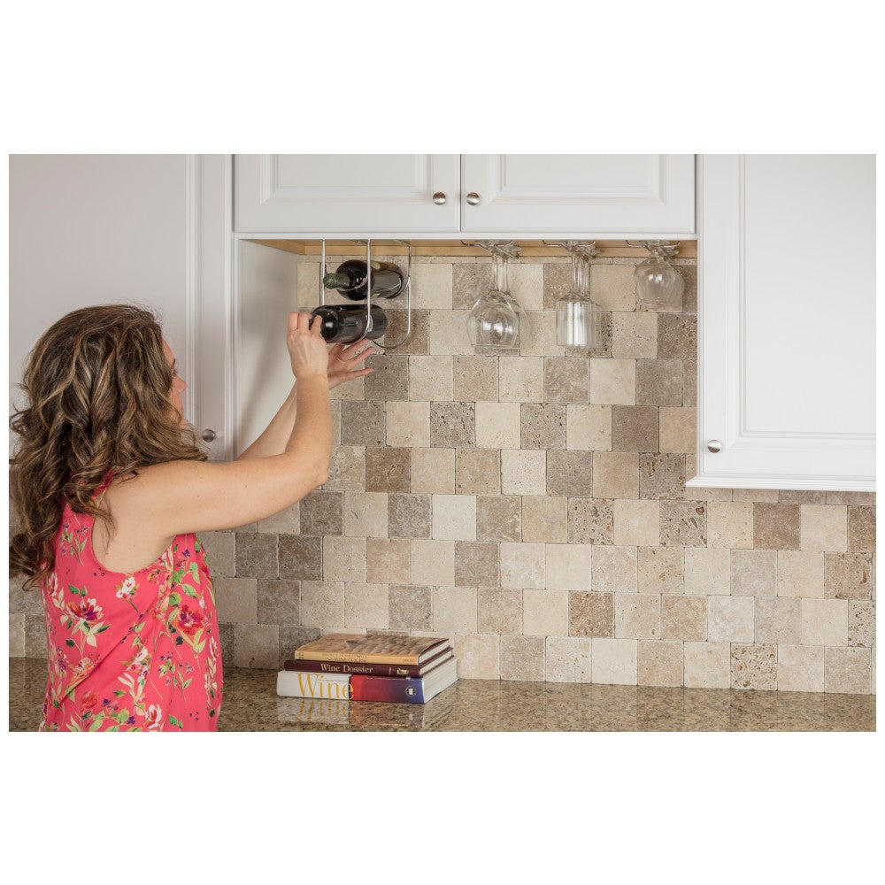 Hardware Resources Under Cabinet Wine Bottle Rack