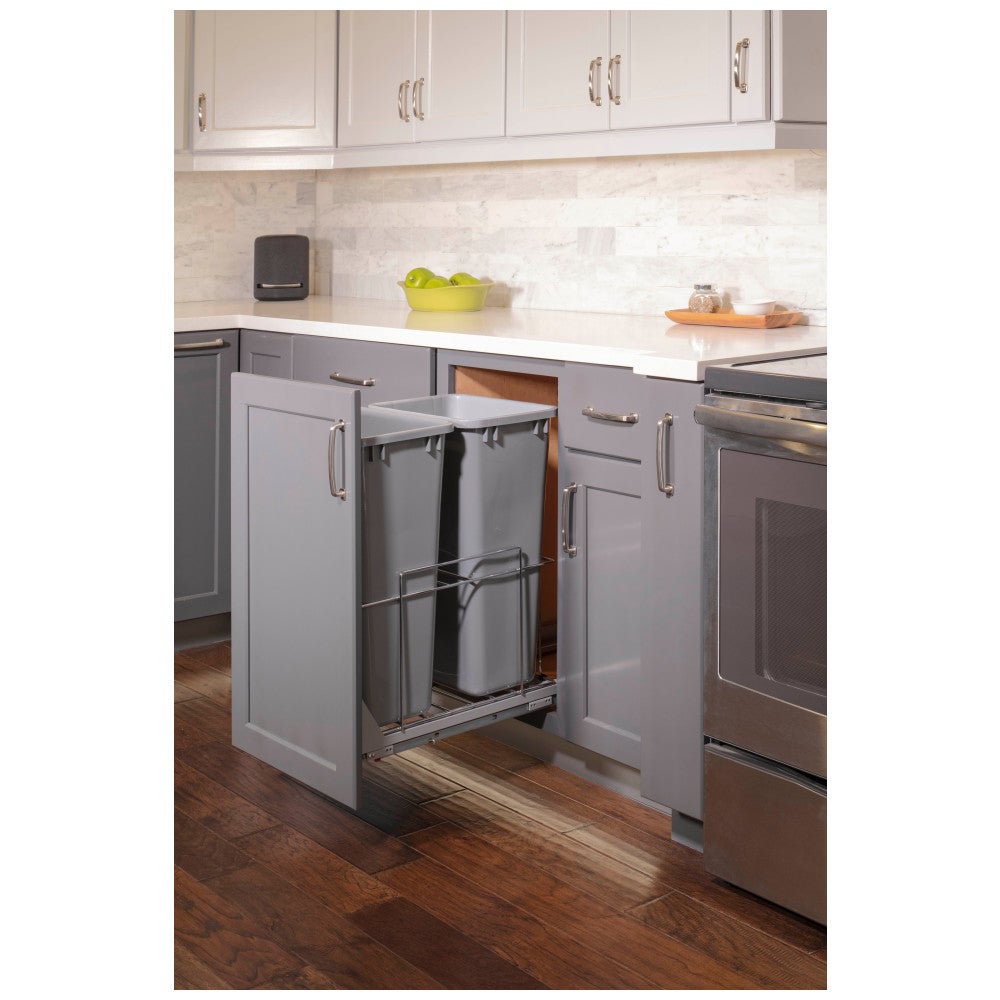 WireTrashcan Pullout with Soft-close Slides