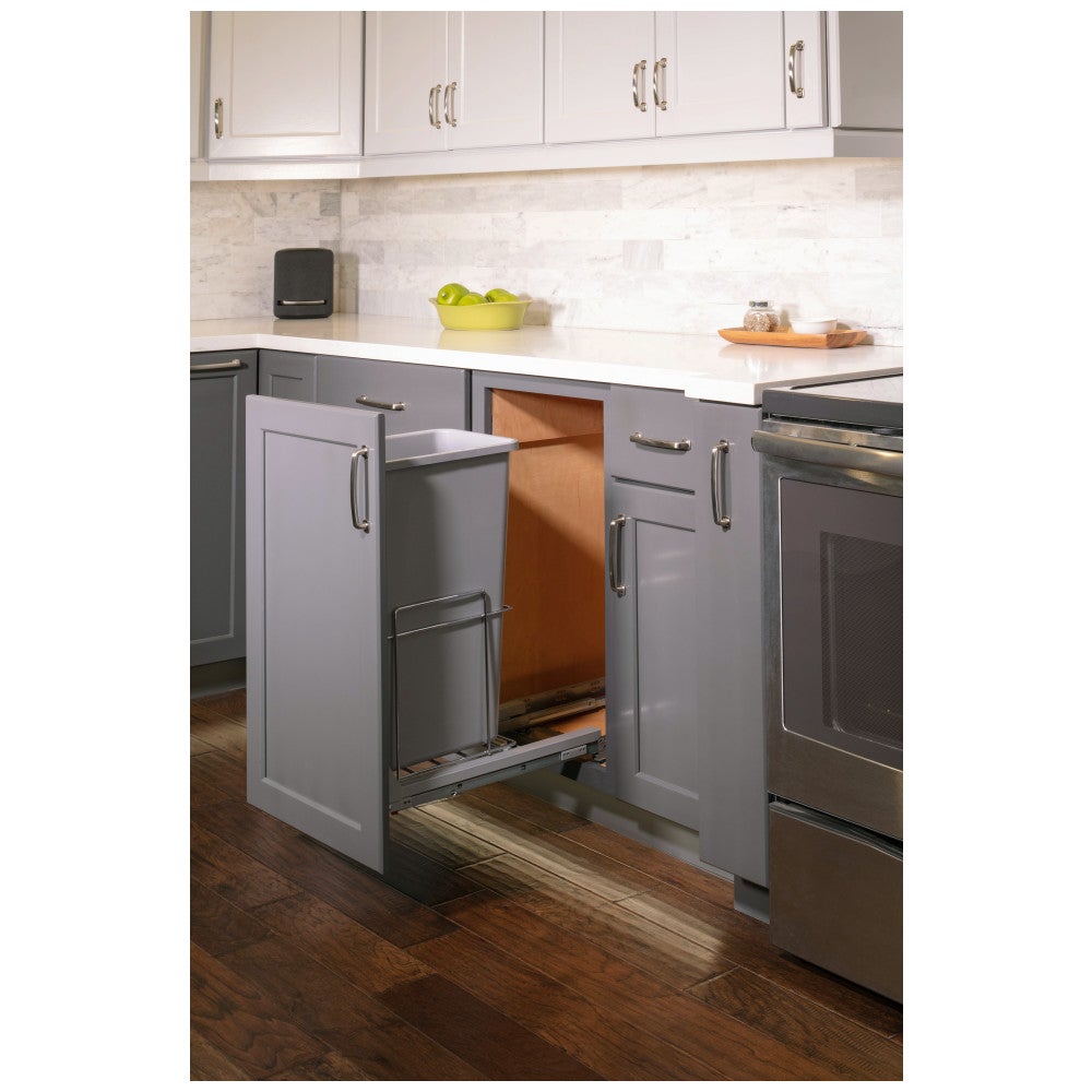 WireTrashcan Pullout with Soft-close Slides