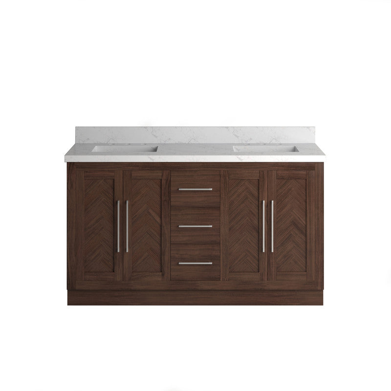 Vivian 60 inch Double Freestanding Bath Vanity