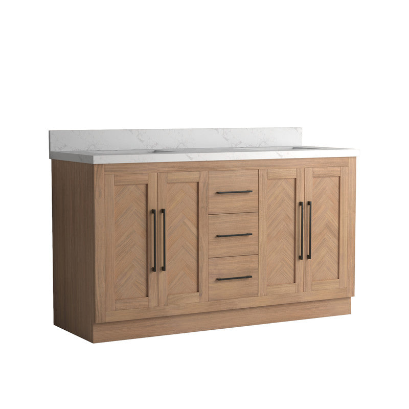Vivian 60 inch Double Freestanding Bath Vanity