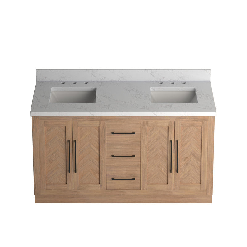 Vivian 60 inch Double Freestanding Bath Vanity
