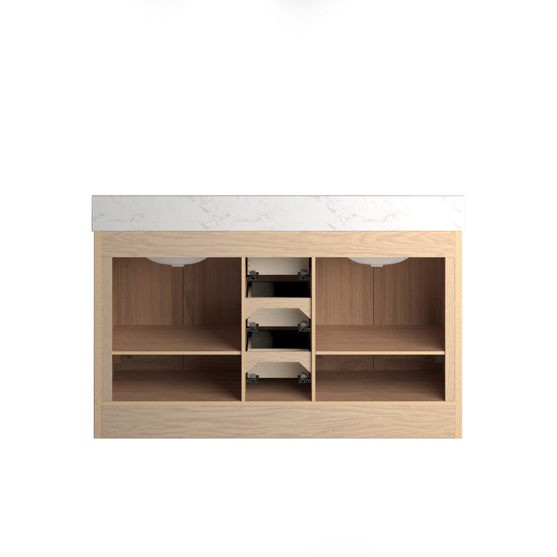 Vivian 60 inch Double Freestanding Bath Vanity